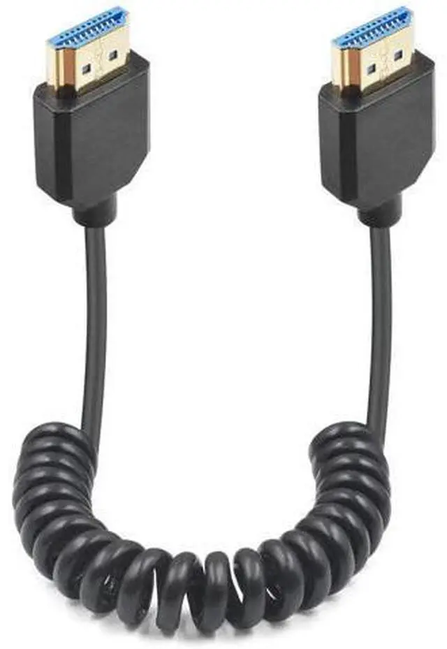 Main image of 14FT Retractable Coiled Ultra High Speed HDMI 2.1 Cable, 48Gbps Supports 8K@60Hz 4K@240Hz HDR, Compatible with Atomos Ninja V Sony A7SIII Canon C300/C500 Ronin RS2 Monitor Capture Card PS5