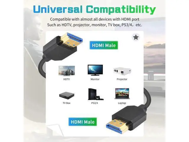 Alt view image 5 of 6 - 14FT Retractable Coiled Ultra High Speed HDMI 2.1 Cable, 48Gbps Supports 8K@60Hz 4K@240Hz HDR, Compatible with Atomos Ninja V Sony A7SIII Canon C300/C500 Ronin RS2 Monitor Capture Card PS5