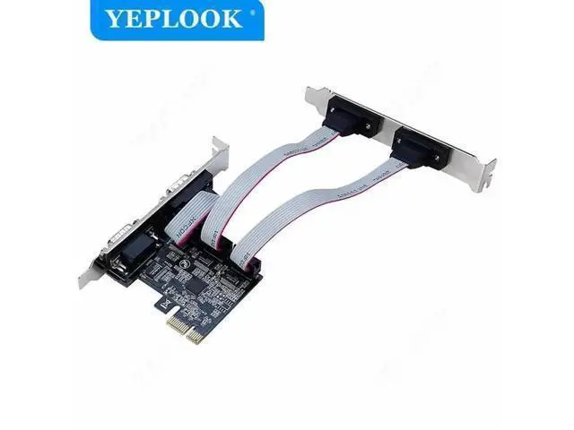 Alt view image 6 of 6 - PCIe x1 to 4-Port DB9 RS232 Serial COM Expansion Card, AX99100 ASIX Chipset Industrial I/O Adapter for Desktop PC