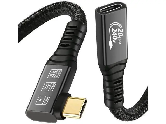 Main image of 6.6ft USB4 & Thunderbolt 4 Cable, USB-C to USB-C, 40Gbps, 240W PD3.1 Charging, 8K@60Hz 4K@120Hz HDR for Laptops, SSDs & Monitors