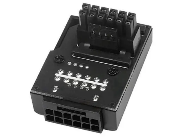 Alt view image 3 of 7 - 12VHPWR ATX3.0 PCIe5.0 Modular Power Extension Adapter, 90 Degree Down Angled Male to Female 16Pin(12+4Pin) GPU Connector, Compatible with RTX 3080/3090 Ti PSU Graphics Card