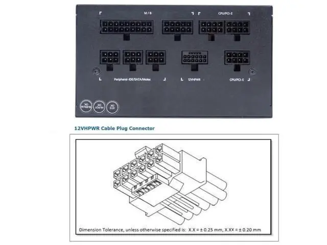 Alt view image 5 of 7 - 12VHPWR ATX3.0 PCIe5.0 Modular Power Extension Adapter, 90 Degree Down Angled Male to Female 16Pin(12+4Pin) GPU Connector, Compatible with RTX 3080/3090 Ti PSU Graphics Card