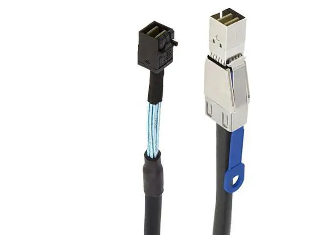 Alt view image 4 of 5 - 3M Mini SAS HD Cable with Built-in IC Chip, SFF-8644 External to SFF-8643 Internal SAS 3.0 12Gbps Server Interconnect Cable, 28AWG Pure Copper Wire for RAID Storage Arrays