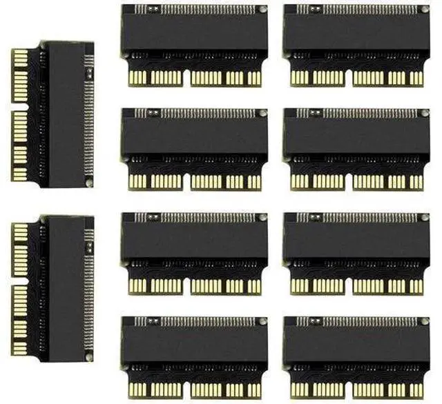 Main image of 10PCS M.2 NVMe PCIe x4 to MacBook SSD Adapter Card, NGFF M-Key NVMe Converter Compatible with MacBook Air A1465 A1466 / Pro A1502 A1398 (2013-2015)