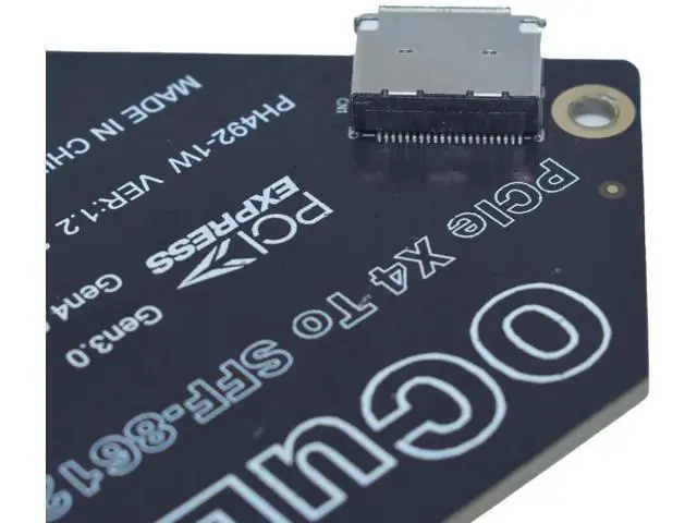 Alt view image 2 of 5 - PCIe 4.0 x4 to OCuLink SFF-8612 External Adapter Card for Mini PC eGPU Dock