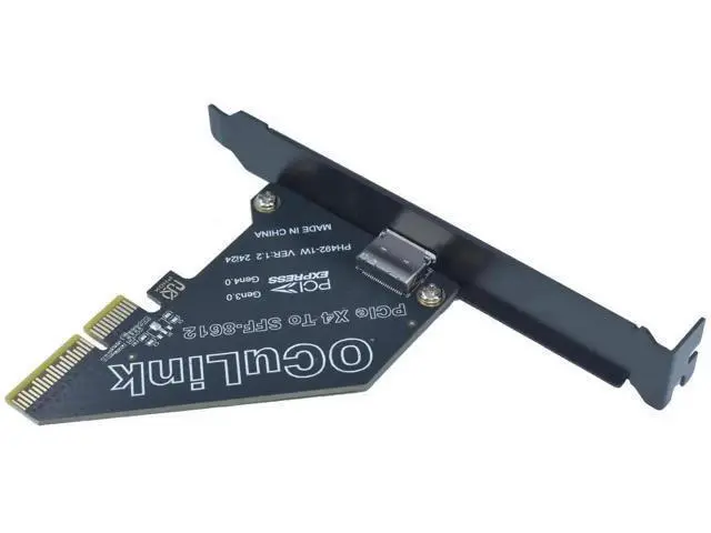 Alt view image 4 of 5 - PCIe 4.0 x4 to OCuLink SFF-8612 External Adapter Card for Mini PC eGPU Dock