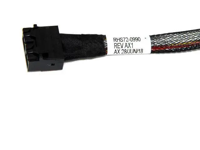 Alt view image 2 of 4 - 75cm LSI 94xx Series Dedicated Cable, Dual SFF-8643 MiniSAS HD 72Pin to 2×SFF-8639 U.2 NVMe SSD Cable, 8X PCIe RAID Card to Dual U2 SSD Connection Wire