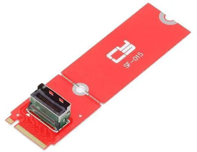 Main image of PCIe 5.0 M.2 M-Key to MCIO Mini Cool Edge IO Female Adapter, Supports 2230/2280 NVMe SSD