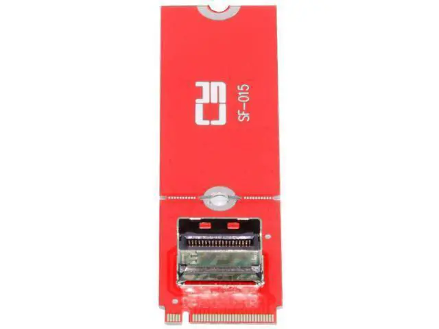 Alt view image 5 of 7 - PCIe 5.0 M.2 M-Key to MCIO Mini Cool Edge IO Female Adapter, Supports 2230/2280 NVMe SSD