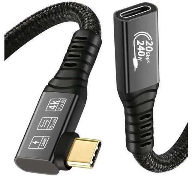 Main image of 6.6ft USB4 & Thunderbolt 4 Cable, USB-C to USB-C, 40Gbps Data, 240W PD3.1 Charging, 8K@60Hz 4K@120Hz HDR Video for Laptops, SSD & Monitors