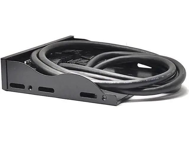Alt view image 4 of 5 - 3.5 Inch PC Floppy Bay Front Panel Hub, 10Gbps USB 3.2 Gen2 USB-C + 2 USB3.0 Ports with HD Audio Mic Jack, Needs Motherboard 20-Pin USB & USB3.2 Key-A Headers for Desktop Chassis