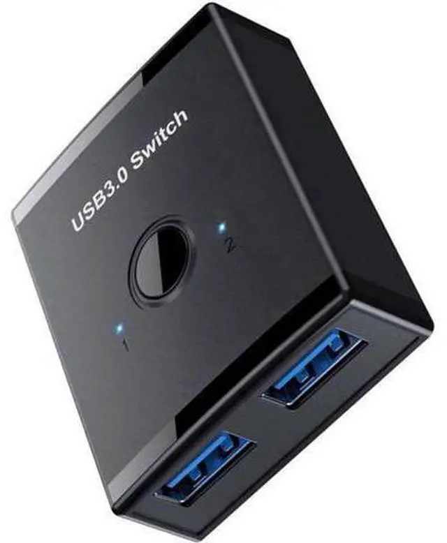 Main image of Bi-Directional USB 3.0 Switch Selector 2-in-1 / 1-in-2, USB Sharing Hub for 2 PCs Share Keyboard Mouse Scanner Printer