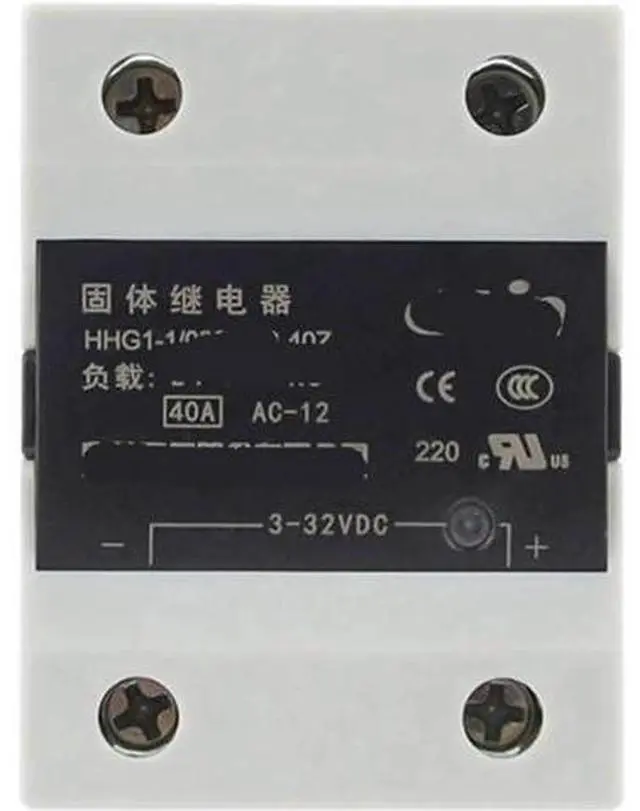 Main image of HHG1-1/032F-38 Single Phase Solid State Relay, 40A DC 24V Control AC 220V SSR Module, DC to AC Relay (Model: HHG1-1/032F-38 25Z)
