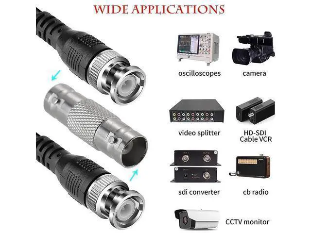 Alt view image 6 of 7 - 30 Pack Straight BNC Female to Female Coupler Connector, Coax Extender Adapter for CCTV Security Cameras