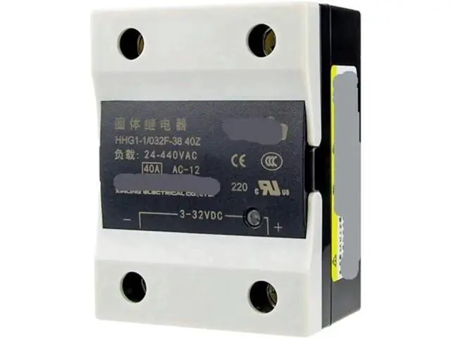 Alt view image 3 of 3 - HHG1-1/032F-38 Single Phase Solid State Relay, 40A DC 24V Control AC 220V SSR Module, DC to AC Relay (Model: HHG1-1/032F-38 25Z)