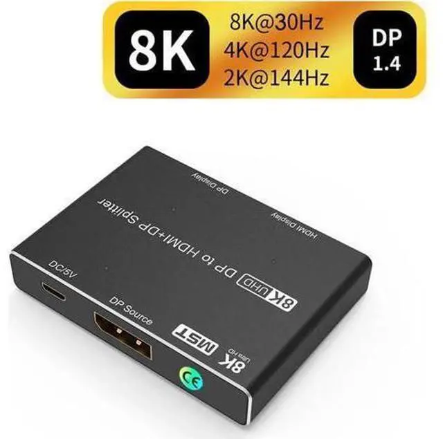 Main image of HDMI Ultra-HD Converter 8K@60hz Compatible 2.1 Switch 2-IN-1-OUT UHD Hub Support HDCP SST Extended 4K@60hz