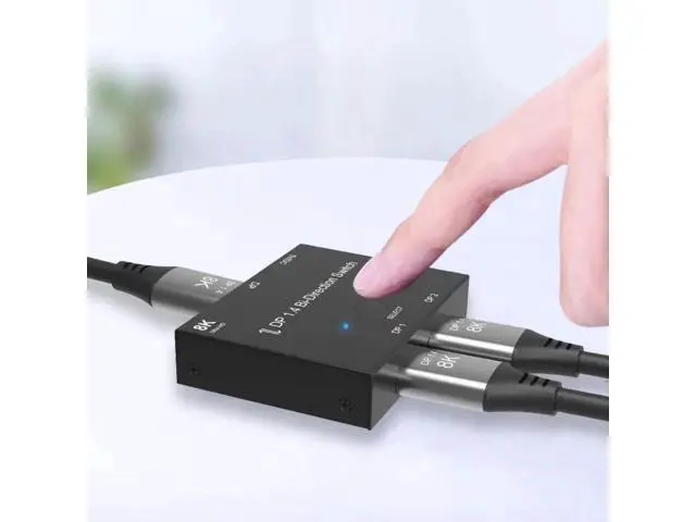 Alt view image 7 of 7 - Bi-Directional 8K DisplayPort Switch Splitter, DP Bidirectional Signal Switch Adapter