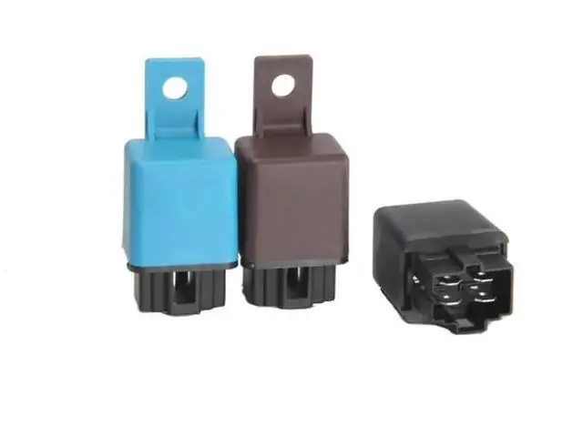 Alt view image 3 of 4 - 4Pin Automotive Relay 12V/24V 40A Brown Housing, Model 821 for AC, Headlight, Fog Light & HID Wiring Harness