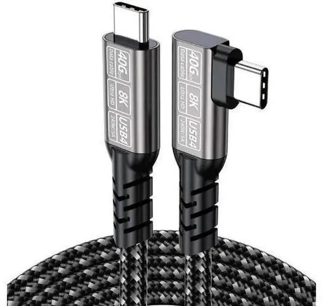Main image of Dual Length USB4 & Thunderbolt 4 Cable, Braided USB-C to USB-C, 40Gbps, 240W PD Charging, 8K@60Hz Video for MacBook Pro & Laptops