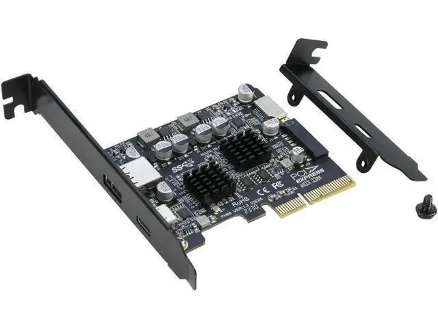 Alt view image 6 of 7 - PCIE to USB 3.2 Gen 2 Expansion Card 10Gbps, PCIe Express Controller Card with USB-A, USB-C, Internal Type-E & 19/20Pin Header for PC Front Panel