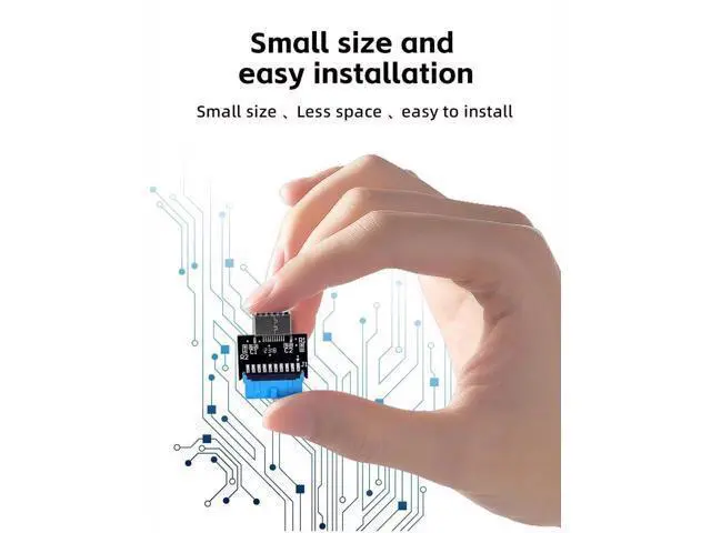 Alt view image 2 of 7 - 2Pcs 180 Degree USB 3.1 Type-E Front Panel Socket to USB3.0 20Pin Header Male Extension Cable Adapter, Motherboard Internal 20Pin to Type-E Connector for PC Chassis Front Panel