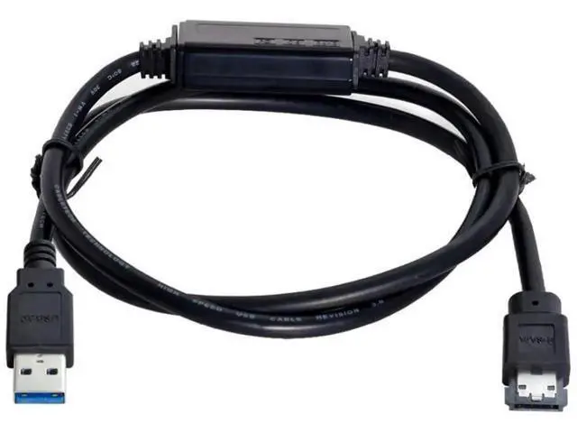 Alt view image 5 of 7 - USB 3.0 to eSATA Data Cable for HDD SSD Optical Drives, 3.28FT/1.0M One-Way Transmission Wire (USB End Connects to Host Computer Only)