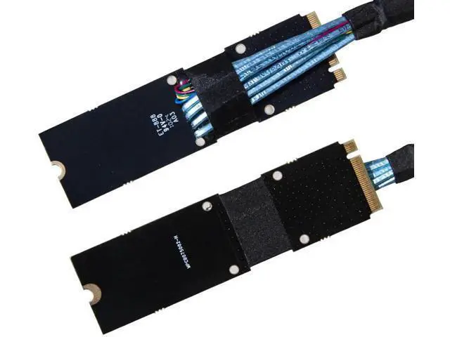 Alt view image 3 of 6 - U.2 SFF-8639 NVMe SSD to Host Converter Cable, Integrated SATA 15Pin Power Harness, 50CM Internal Storage Adapter Wire