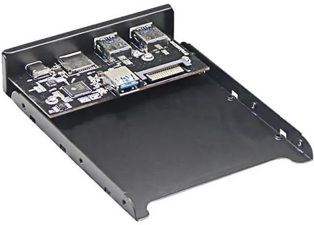 Main image of 5.25/3.5 Inch Internal Front Panel Card Reader Hub, USB 3.1 Gen 1 Type-C Port + 2 USB 3.0 Ports, Multi-Slot SD TF Micro SD Memory Card Reader for Desktop PC Case