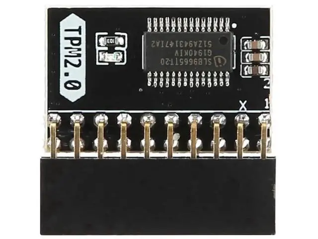 Alt view image 3 of 4 - 20 Pin TPM 2.0 Security Encryption Module, Motherboard Replacement TPM Module