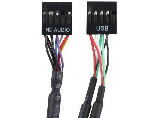 Alt view image 3 of 7 - 5.25 Inch PC Front Panel USB Hub, Internal Front Bay Expansion Panel with 2 USB3.0 + 2 USB2.0 Ports, HD Audio Jack, 19Pin USB Header Extension, Compatible with Windows XP/Vista/2003/2008 All Windows S