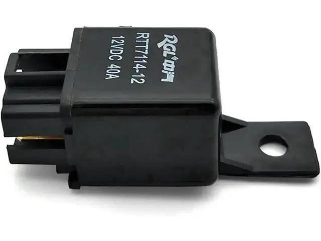 Alt view image 3 of 5 - 2PCS Automotive Relay 40A DC12V/24V, 4Pin Single Normally Open with 6.5mm Fixed Hole, Matched 4Pin Socket for Car & Truck