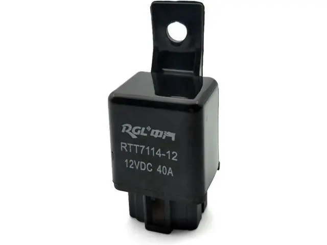 Alt view image 5 of 5 - 2PCS Automotive Relay 40A DC12V/24V, 4Pin Single Normally Open with 6.5mm Fixed Hole, Matched 4Pin Socket for Car & Truck
