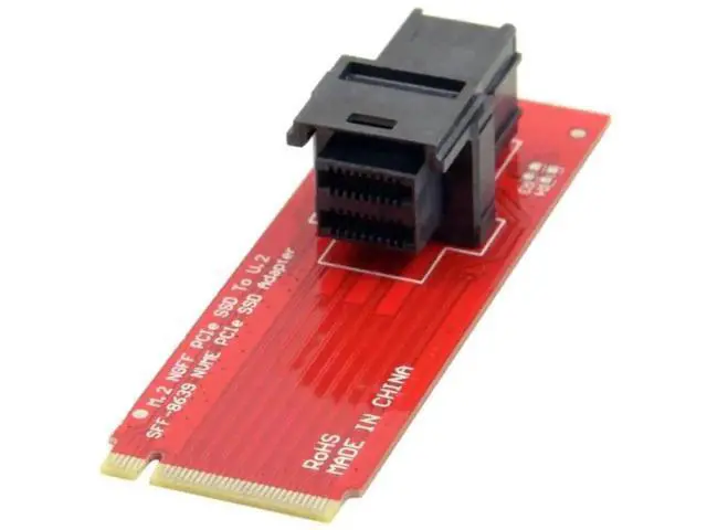 Alt view image 7 of 7 - SFF-8643 to U.2 SFF-8639 NVMe SSD Cable Kit with SFF-8643 to NGFF M.2 Adapter, PCIe 3.0 High Speed Storage Wire for Motherboard, Compatible with Intel SSD 750, P3600, P3700 U.2 Drives
