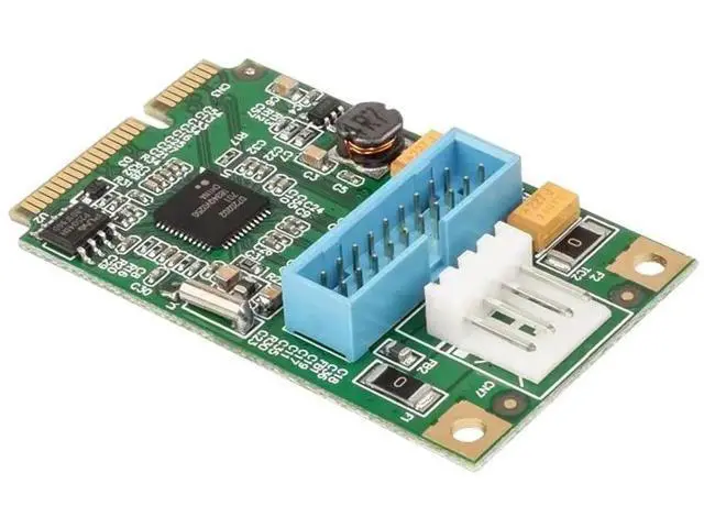 Alt view image 5 of 7 - E3-MPE202-2P Mini PCI-E to USB 3.0 Expansion Card, Internal 19-Pin Header Adapter with USB 3.0 Female Extension Cable, 2-Port 5Gbps SuperSpeed Card for Industrial Embedded Devices