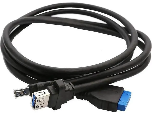 Alt view image 4 of 7 - E3-MPE202-2P Mini PCI-E to USB 3.0 Expansion Card, Internal 19-Pin Header Adapter with USB 3.0 Female Extension Cable, 2-Port 5Gbps SuperSpeed Card for Industrial Embedded Devices