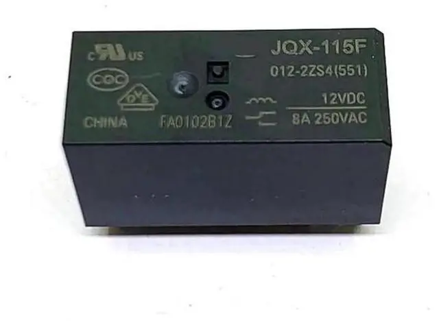 Main image of 5PCS HF JQX-115F-005/012/024/048-2ZS4 8Pin Electromagnetic Relay, 8A 250VAC DPDT Coil Optional 5V/12V/24V/48VDC (Model: HF JQX-115F-048-2ZS4)