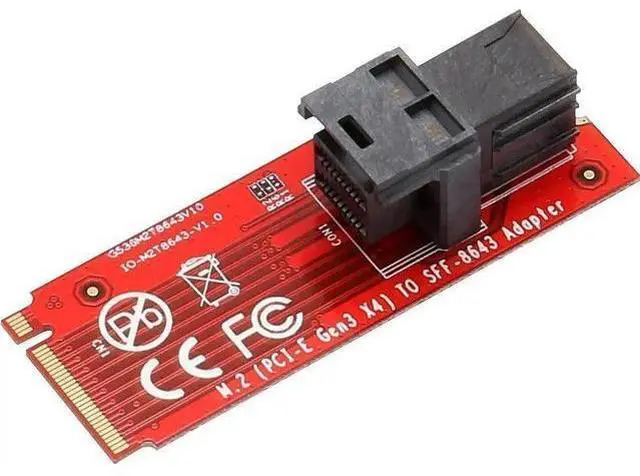 Main image of SI-ADA40121 M.2 M-Key to U.2 Complete Kit, Mini-SAS HD SFF-8643 to SFF-8639 Cable with 15Pin SATA Power, PCIe 3.0 x4 for 2.5 U.2 PCIe NVMe SSD, Desktop & Workstation Storage Adapter Set