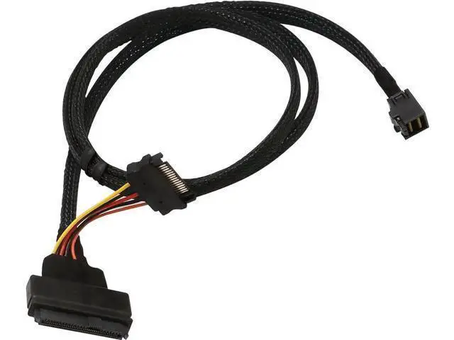 Alt view image 5 of 7 - SI-ADA40121 M.2 M-Key to U.2 Complete Kit, Mini-SAS HD SFF-8643 to SFF-8639 Cable with 15Pin SATA Power, PCIe 3.0 x4 for 2.5 U.2 PCIe NVMe SSD, Desktop & Workstation Storage Adapter Set