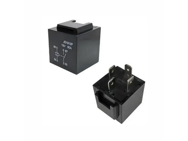 Alt view image 3 of 4 - 2PCS Heavy Duty Automotive Relay JD1912F JD2912F with Socket Base, 60A 4Pin Single Normally Open, DC12V/24V Coil, Model JD1912F-12VDC