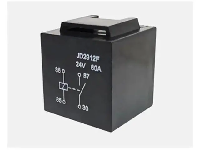 Alt view image 4 of 4 - 2PCS Heavy Duty Automotive Relay JD1912F JD2912F with Socket Base, 60A 4Pin Single Normally Open, DC12V/24V Coil, Model JD1912F-12VDC