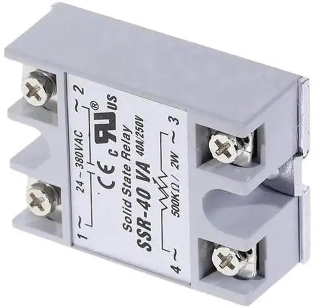 Main image of 1PCS SSR-40VA 40A Variable Resistor Control Solid State Relay Module, 24-380VAC Output Voltage