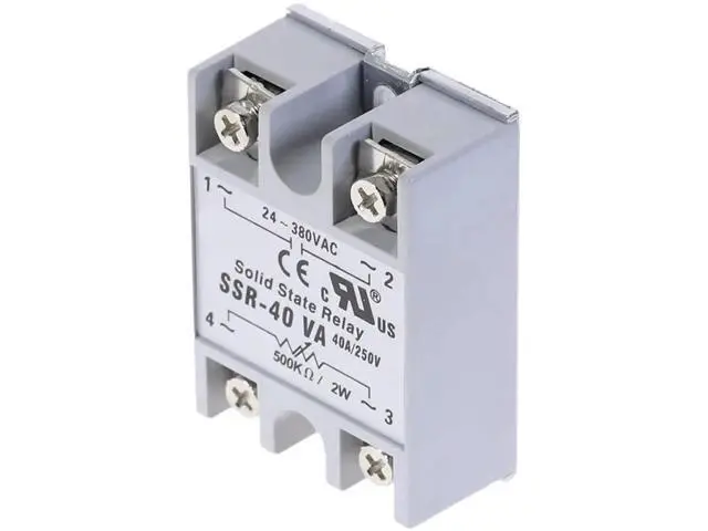 Alt view image 4 of 6 - 1PCS SSR-40VA 40A Variable Resistor Control Solid State Relay Module, 24-380VAC Output Voltage