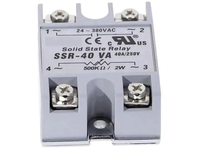 Alt view image 6 of 6 - 1PCS SSR-40VA 40A Variable Resistor Control Solid State Relay Module, 24-380VAC Output Voltage