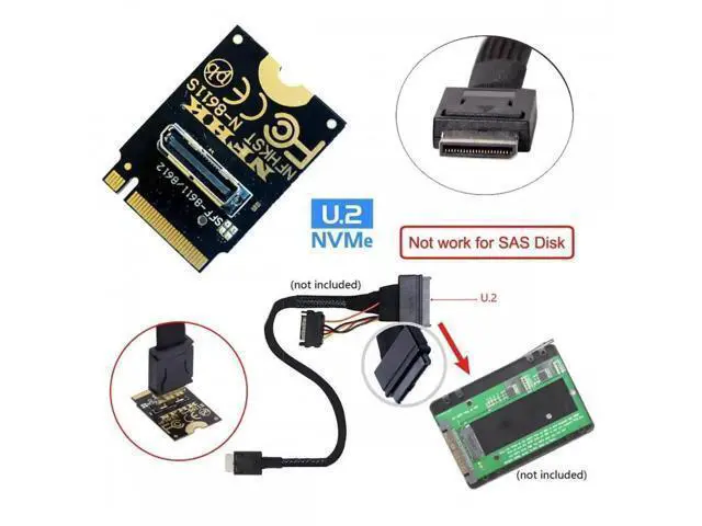 Alt view image 6 of 7 - 2230 NGFF PCIe 4.0 M.2 M-Key to OCuLink SFF-8612/SFF-8611 Vertical Adapter Card, 64Gbps NVMe Expansion Riser for Mini PC, Laptop eGPU Dock & U.2 SSD Storage Upgrade