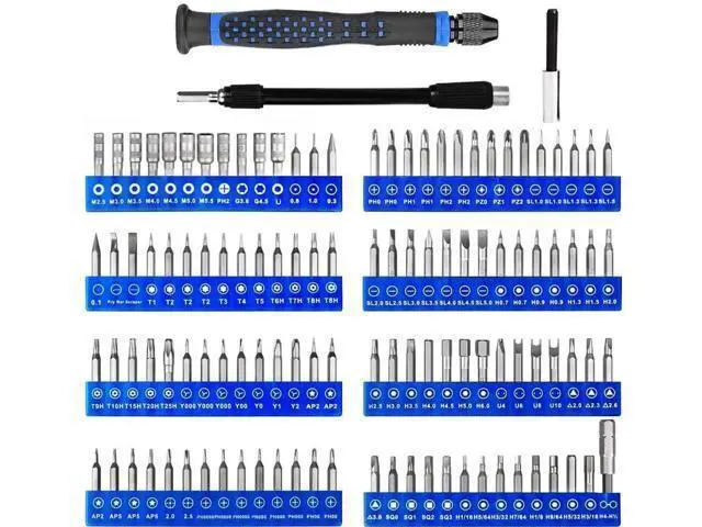 Alt view image 2 of 7 - 126-in-1 Magnetic Precision Screwdriver Repair Kit with 111 Bits for iPhone, MacBook, PC, Laptop, Tablet & Xbox