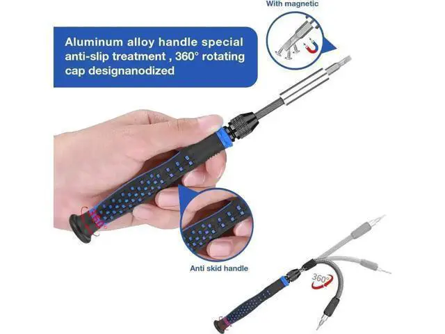 Alt view image 6 of 7 - 126-in-1 Magnetic Precision Screwdriver Repair Kit with 111 Bits for iPhone, MacBook, PC, Laptop, Tablet & Xbox