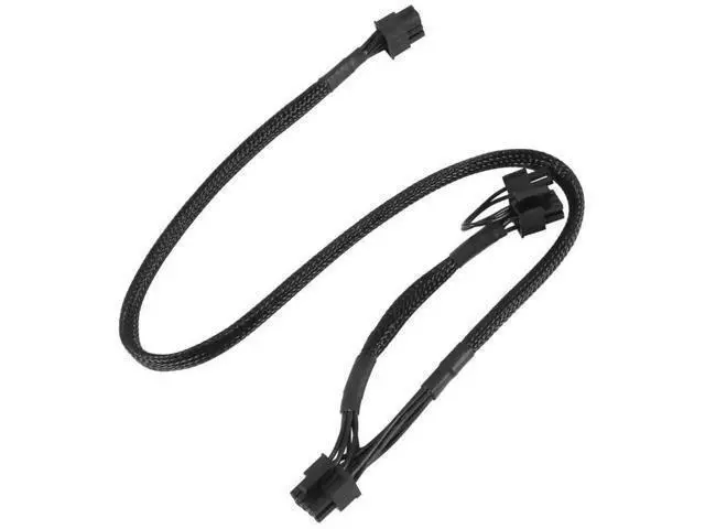 Alt view image 3 of 7 - 1PCS Dual PCIe 8Pin (6+2) Sleeved GPU Power Cable Compatible with Seasonic Modular PSU X-650 X-750 X-850 X-1050 X-1250, Braided Modular Graphics Card Power Supply Wire