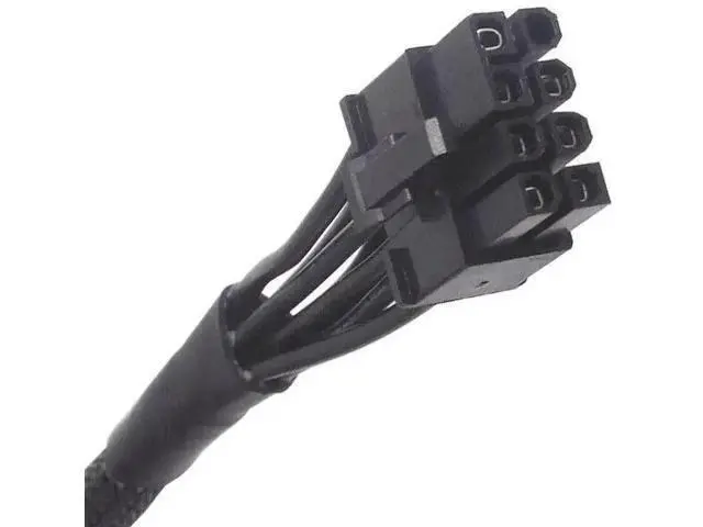 Alt view image 6 of 7 - 1PCS Dual PCIe 8Pin (6+2) Sleeved GPU Power Cable Compatible with Seasonic Modular PSU X-650 X-750 X-850 X-1050 X-1250, Braided Modular Graphics Card Power Supply Wire
