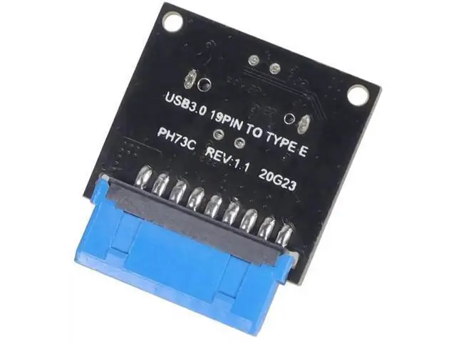 Alt view image 4 of 6 - USB 3.1 Front Panel Type-E Female to USB3.0 20Pin Male Header Extension Cable Adapter, Motherboard 20P USB to Type-E Connector, 5 Pack