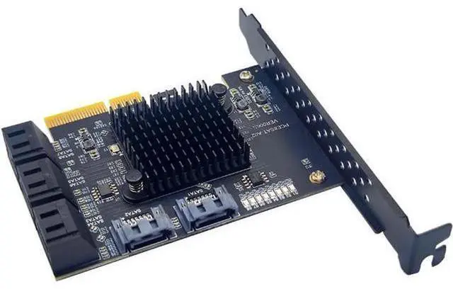 Main image of 8-Port PCIe X4 SATA 3.0 Expansion Card, 6Gbps Non-RAID SATA Controller with ASM1166 Chip, Full & Low Profile Brackets
